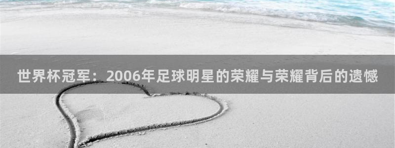 美洲杯直播：世界杯冠军：2006年足球明星的荣耀与荣耀背后的遗憾